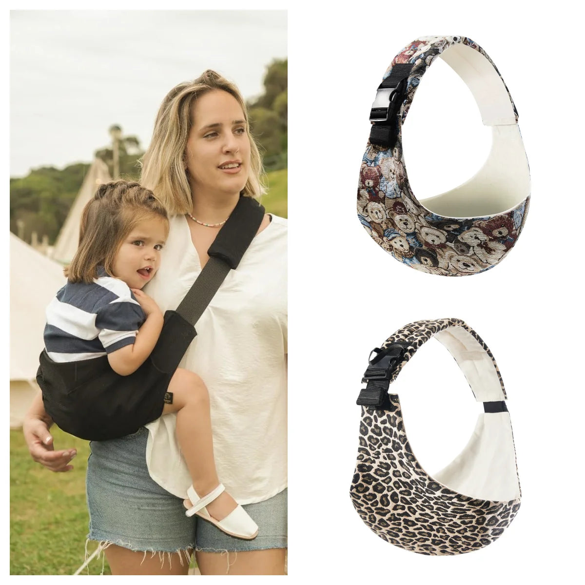 Newborn Baby Carrier Crossbody Wrap – Adjustable Hip-Seat Sling Bag for Toddlers, Portable Infant Travel Bag