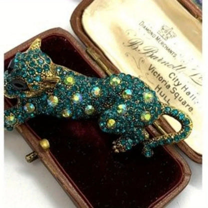 Baroque Leopard Brooch Pin - Luxury Unisex Jewelry Accessory for Wedding Holiday Party Gifts & Costume Decor