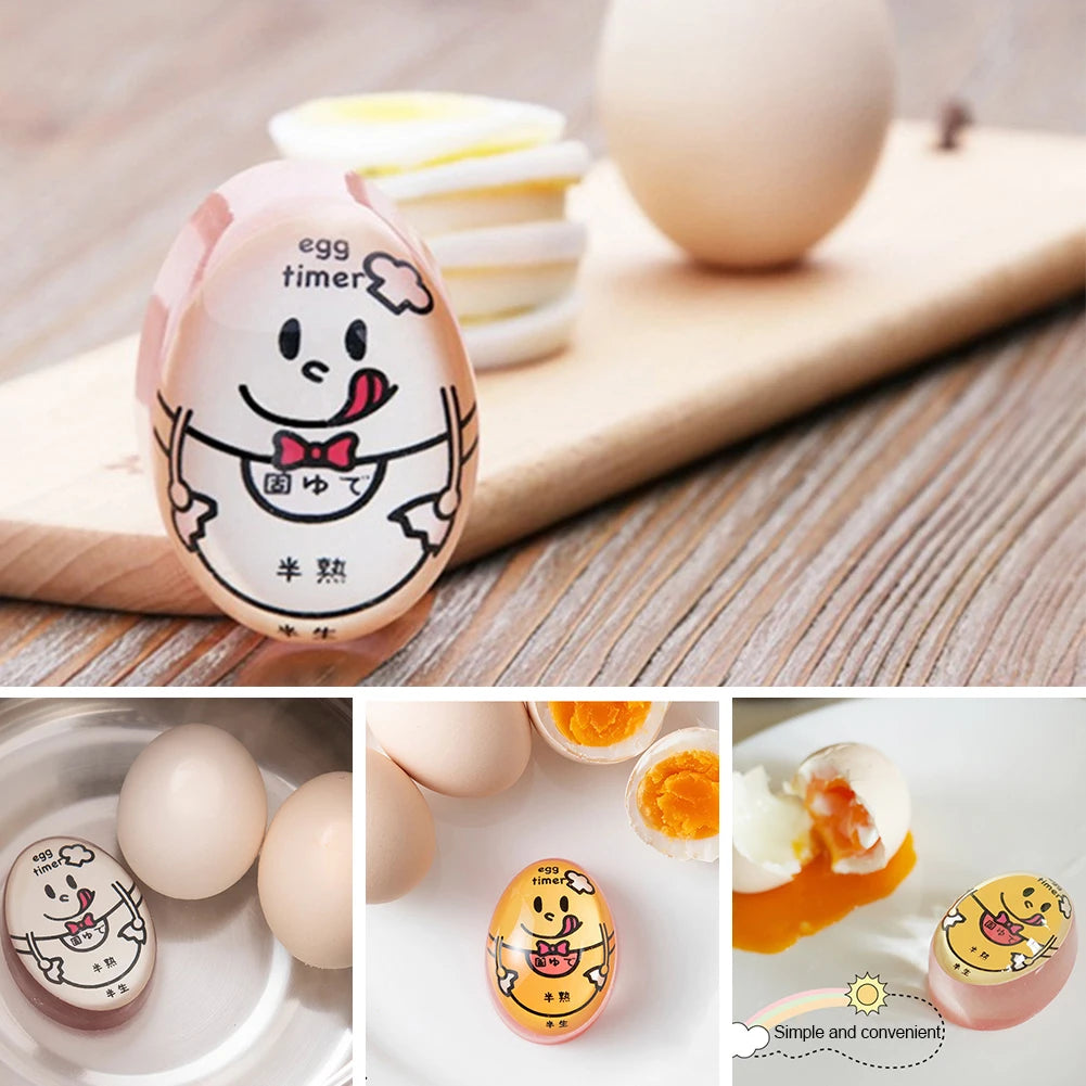 Color-Changing Egg Timer - Eco-Friendly Kitchen Tool for Perfectly Cooked Boiled Eggs