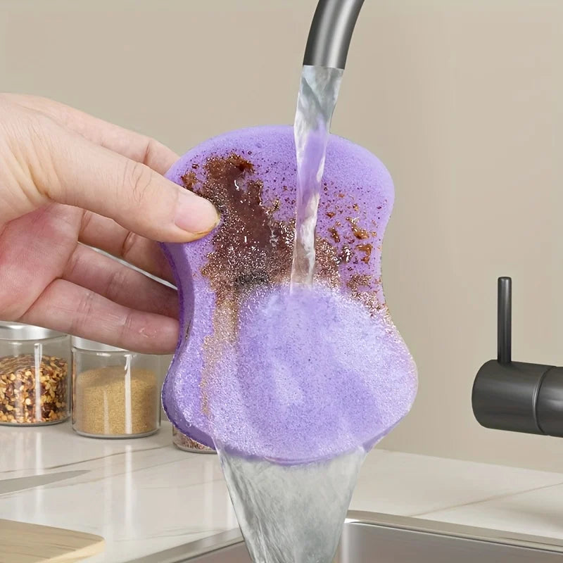 12PCS Heavy Duty Kitchen Dishwashing Sponges – Multi-Purpose Cleaning Scrub Sponges for Home Use