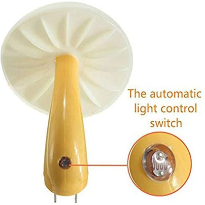 Mushroom Shape LED Night Light – Automatic Light Sensor Wall Lamp for Bedroom & Toilet Ambient Home Decor
