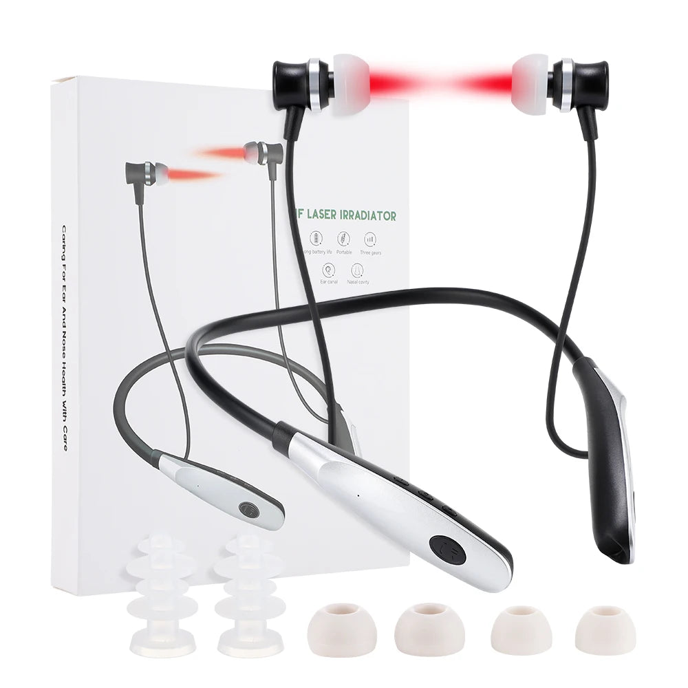 Portable Nasal and Ear Canal Laser Irradiator – Rechargeable 650nm Neck-Hanging Laser for Tinnitus Reduction