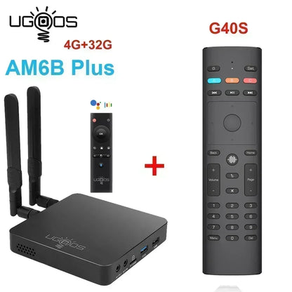 Ugoos AM6B Plus Android 9 Smart TV Box - Amlogic S922X-J, 4GB DDR4, 32GB, WiFi 6, 4K, BT5.0