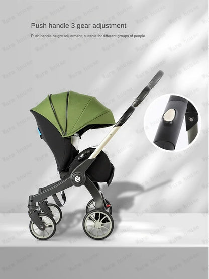 2025 New 4-in-1 Baby Stroller — Luxury Foldable Multifunctional Carriage & Portable Pram
