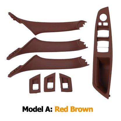 LHD/RHD Car Interior Door Armrest Handle Set | Beige, Black, Brown, Oyster for BMW 5 Series F10 F11 523i-530i