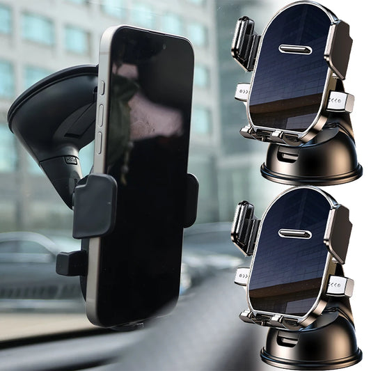 Universal Suction Cup Car Phone Holder - 360° Dashboard Windshield GPS Mount for iPhone Xiaomi Huawei