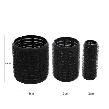 Self-Grip Hair Rollers Set: 4/6/8pcs Heatless Curlers for Volume and Bangs - DIY Styling Tools with Self-Adhesive Hook