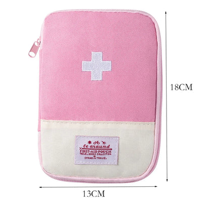 Portable Medicine Bag – Cute First Aid Kit Organizer, Medical Emergency Kit for Travel, Outdoor & Household Pill Storage