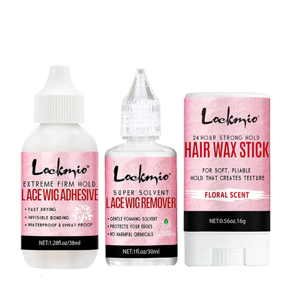 Waterproof Wig Glue Adhesive Kit - Lace Front Toupee Bonding Glue & Remover for Beginners