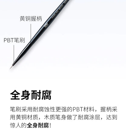 RAYSTUDIO Ultra-Fine Modeling Brush Set – #0 #1 #2 Outline Pens for Hobby, Coloring & Script Detailing