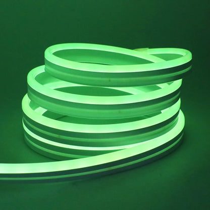 EU Plug DC24V RGB Neon LED Strip – 3535 Bluetooth Music Sync Waterproof Rope Light, 5-30M for Indoor & Outdoor Decor