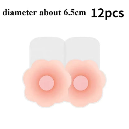 Reusable Silicone Nipple Covers for Women – Invisible Strapless Bra Pasties & Breast Petals