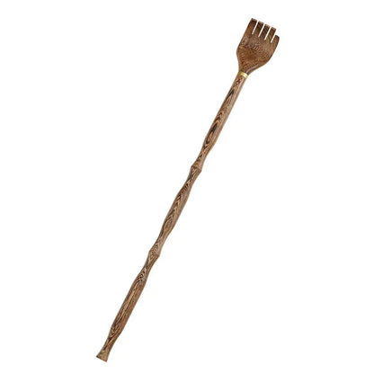 Long Handle Wooden Back Scratcher Massager - Body Massage Rake for Household Health and Relaxation