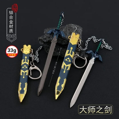 12CM Legend of Zelda Master Sword – Full Metal Craft Ornament with Sheath