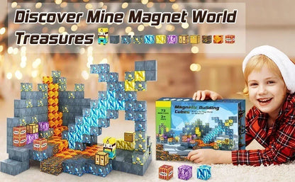 Magnetic Building Blocks Cube Set – STEM DIY Toy for Kids 3+, Boys & Girls, Sensory Model Gift
