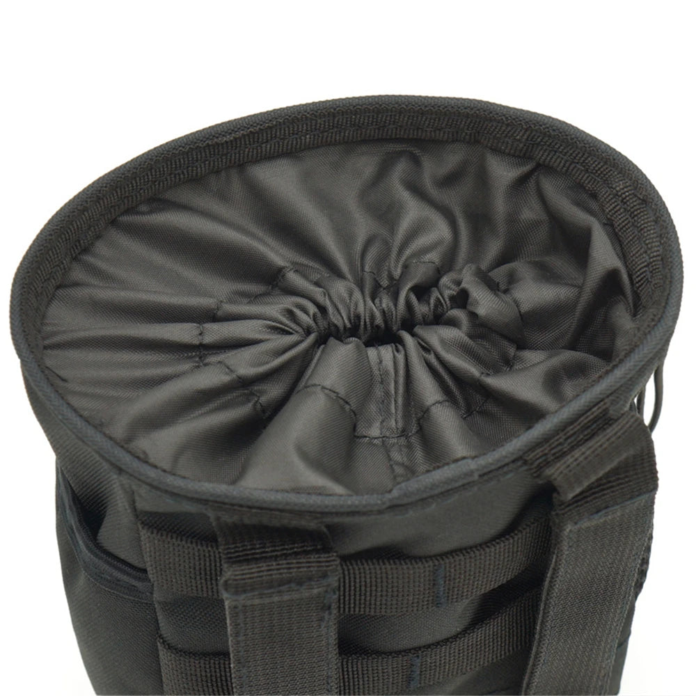 Outdoor Tactical Molle 800D Nylon Dump Drop Pouch - 3-5L Recycle Waist Pack for Ammo and Essentials - Ideal Airsoft Military Accessories Bag