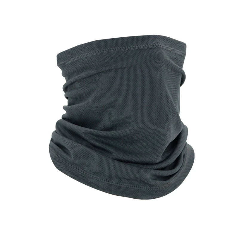 Men’s Windproof Neck Gaiter & Elastic Tube Scarf — Ear Cover, Half Face Sun Shield Headband Bandana