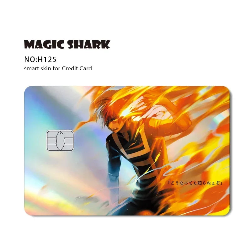 Magic Shark Evil FBI Holographic Laser Money & Card Sticker – Shiny Credit, Bank, Debit Film Cover