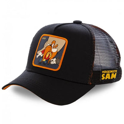 Anime Bunny TAZ DUCK Snapback Cap – Cotton Baseball Hat for Men & Women, Hip Hop Dad Mesh Trucker Cap