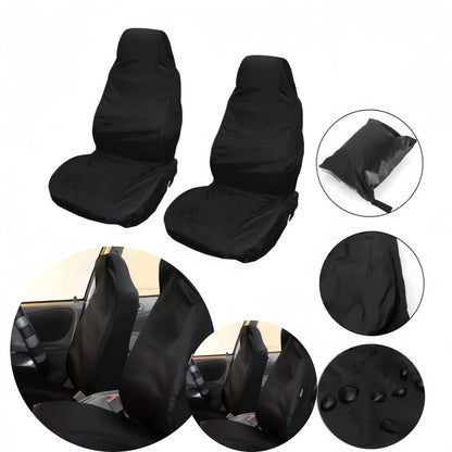 2PCS Heavy-Duty Front Seat Covers - Universal Waterproof & Breathable Car Seat Protectors for Cars, Trucks & SUVs