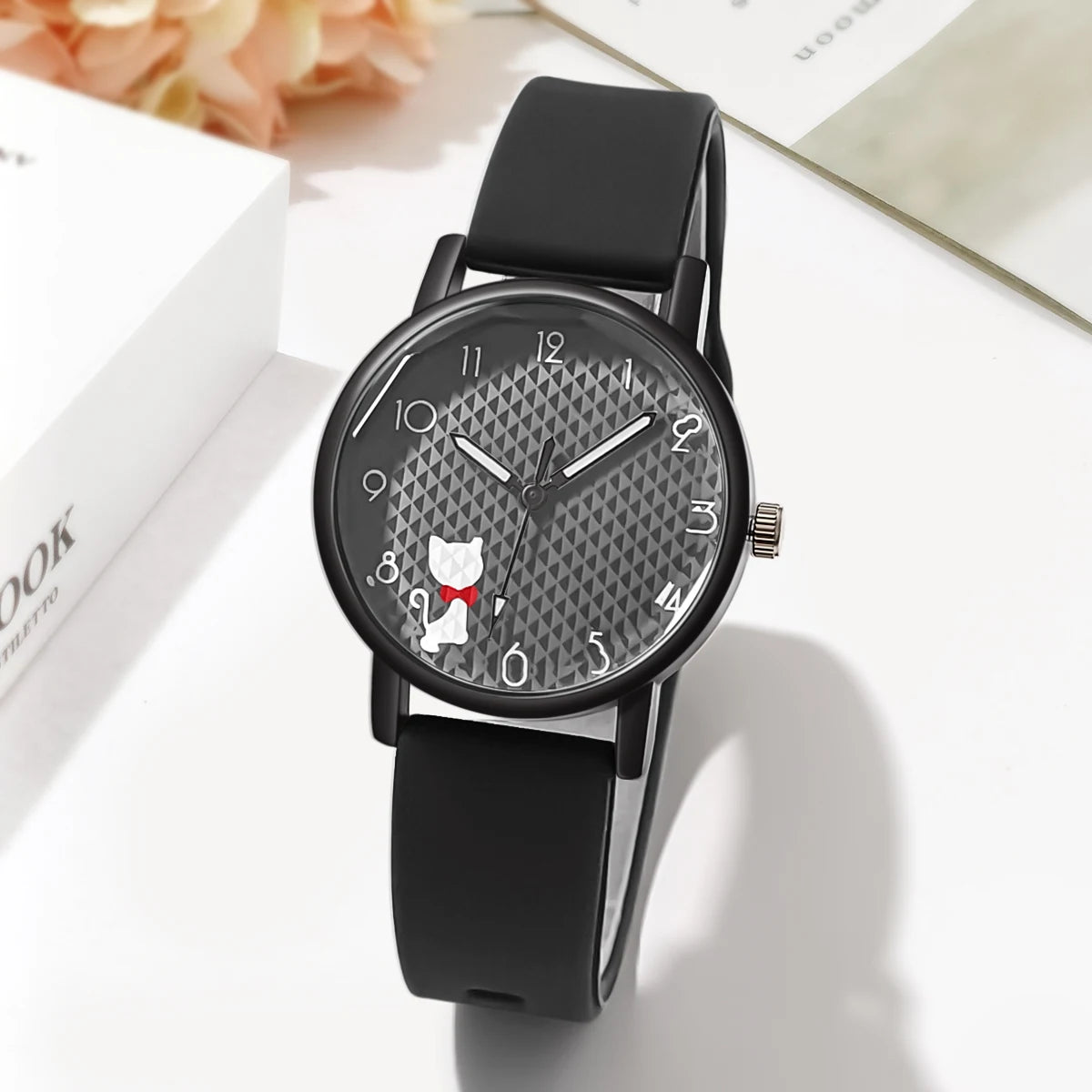 Women’s Casual Quartz Watch – Silicone Strap Wristwatch Gift for Ladies