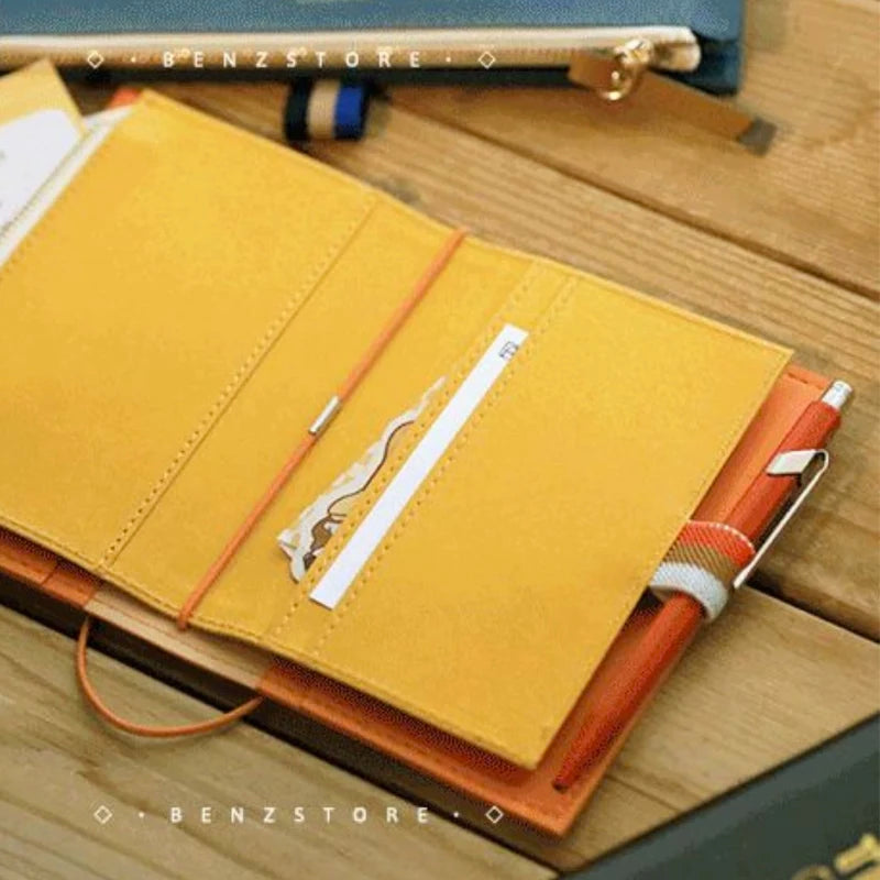 Fromthenon Travel Notebook with Special Paper – Washable Zipper Storage Bag, Pen Case & Stationery Organizer Supplies