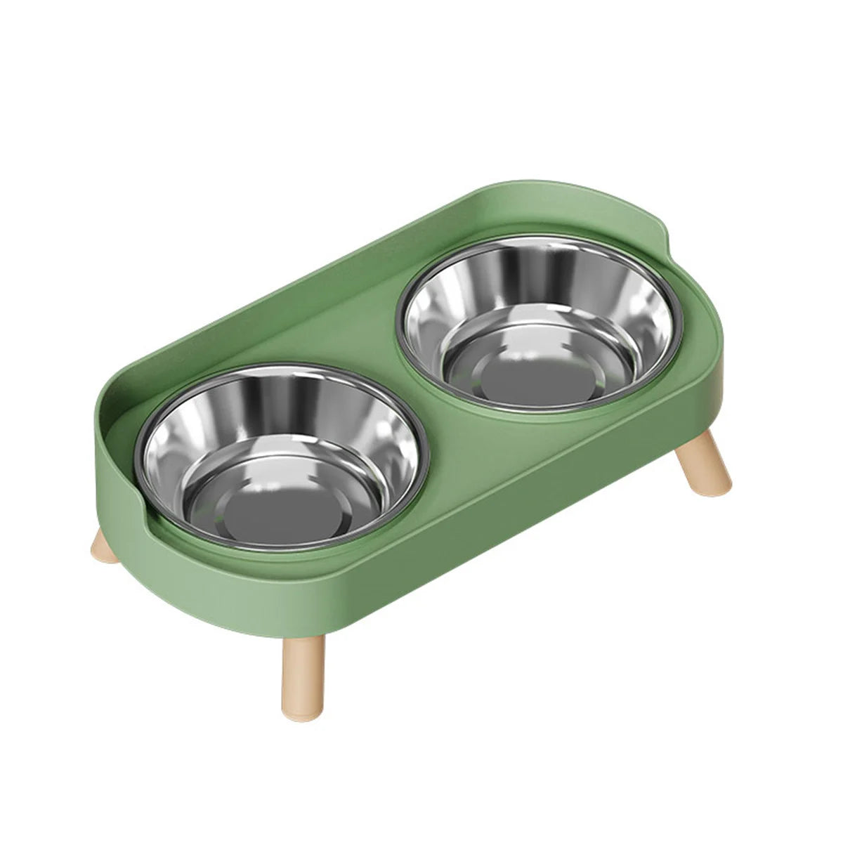 Colorful Dopamine Pet Double Bowl – Stainless Steel Large Capacity Cat & Dog Feeding & Water Dish Fashion Pet Bowl Set