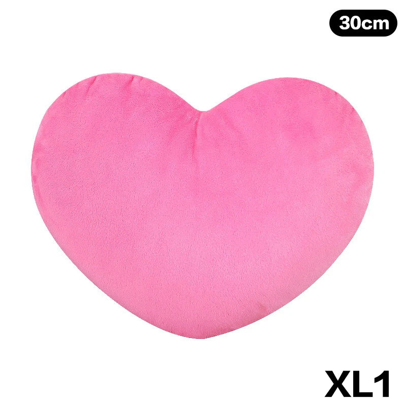Cute Heart-Shaped Plush Pillow – Soft Sleeping Cushion for Living Room Decor, Valentine’s Day Gifts, Comfortable Sofa Pillow (15/20/30cm)