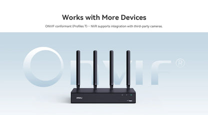 IMOU 10/18CH Wireless NVR – Dual-Band 2.4/5GHz Wi-Fi Network Security System, Metal Shell