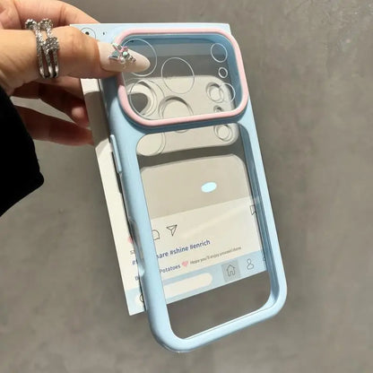 Candy Color Transparent Shockproof iPhone Case - Ultra Slim Clear Protective Cover for iPhone 17 16 15 Pro Max 14 Plus 11 12 13