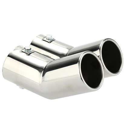 Stainless Steel Dual Muffler Tips for VW Golf 4, Bora, Jetta – Car Exhaust Tailpipes