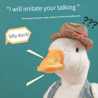 Talking Repeat Duck Plush Toy for Kids – Musical Educational Stuffed Animal Gift for Children
