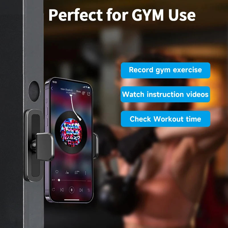 Tenmtoo Gym Magnetic Phone Holder – 360° Adjustable Stand for MagSafe, Compatible with iPhone 15/14/13 & 4.7-6.5 Inch Smartphones