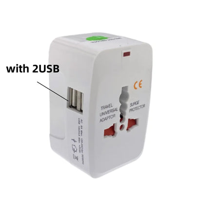 Universal Power Plug Adapter - International Travel AC Charger Converter for EU, US, AU, UK, Electrical Socket Outlet