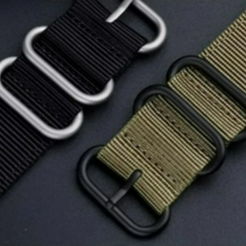 16mm Premium Nylon Canvas Watch Strap for Casio DW-5600 DW-5610 GW-B5600 - Convex Interface Replacement Wristband