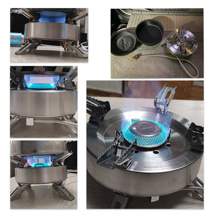 Fire Maple Saturn Split Gas Burner – Foldable Double-Preheater Outdoor Camping Stove 4400W–11000W High Power