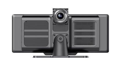 10.26'' 4K Dash Cam Car Mirror Video Player - Wireless CarPlay, Android Auto, GPS, and Rearview Camera Monitor