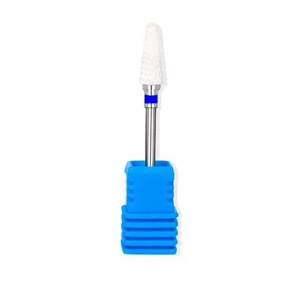 5pcs Ceramic Nail Drill Bit Set - Electric Nail Cutter Bits for Manicure & Pedicure Machine, Nail Accessories & Tools