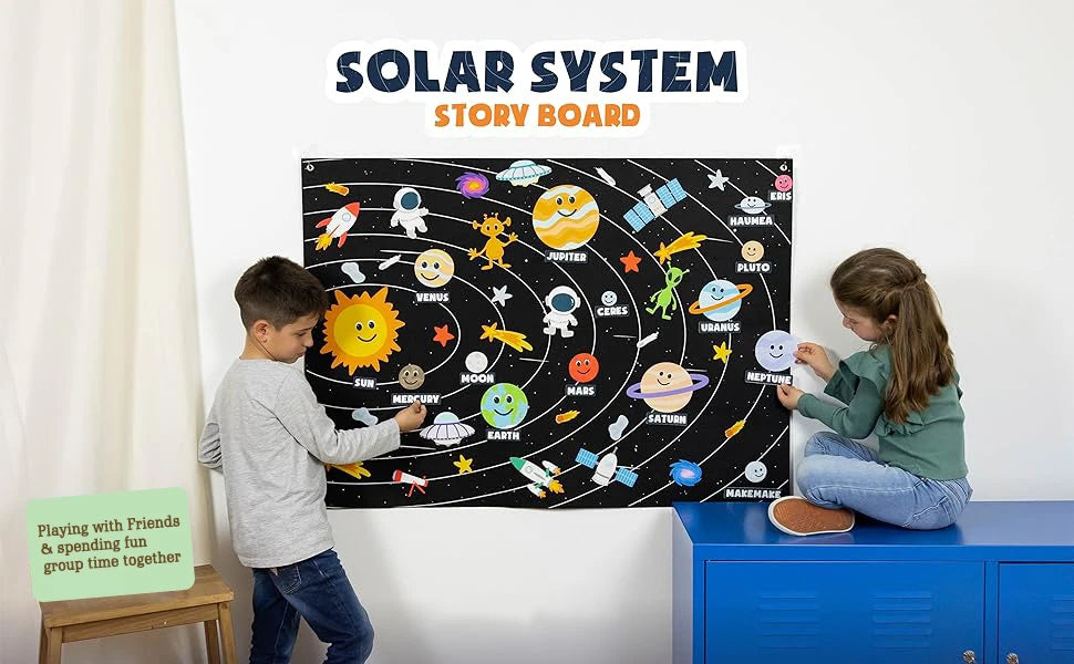 Farm Animals Felt Story Board Set – Interactive Early Learning Wall Puzzle Toys for Toddlers