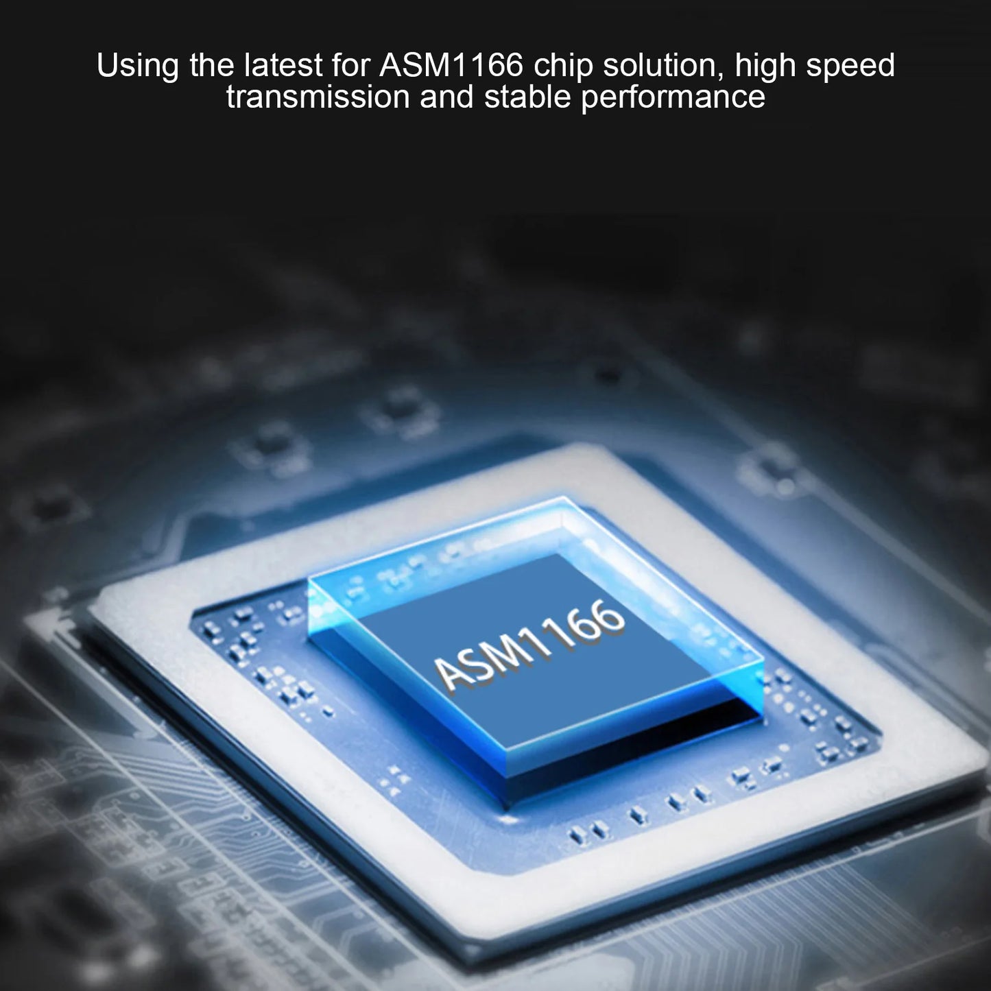 M.2 to SATA 3.0 Adapter Card — 6Gbps High-Speed ASM1166 PCIe to SATA Expansion Card with Smart Indicator