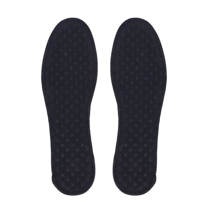 Revitalize Your Steps: Bamboo Charcoal Deodorant Insoles - Breathable, Sweat-Absorbent Shoe Pads for Men's Running Sports - Lightweight Inserts by Brioche