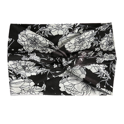 Wide Stretch Printed Sports Headband – 18cm Athletic Sweatband & Hairband