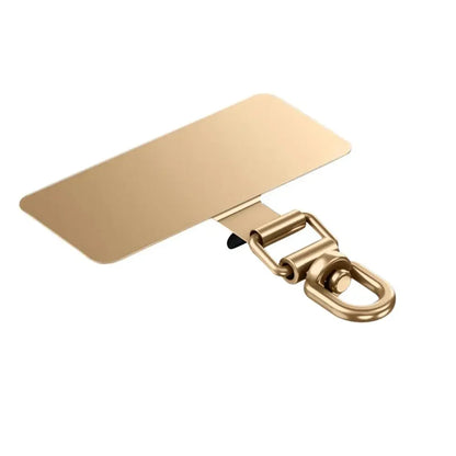 360° Rotatable Stainless Steel Phone Lanyard Clip Patch – Ultra-Thin Self-Adhesive Mobile Phone Tether Tab Holder for Case Strap Attachment