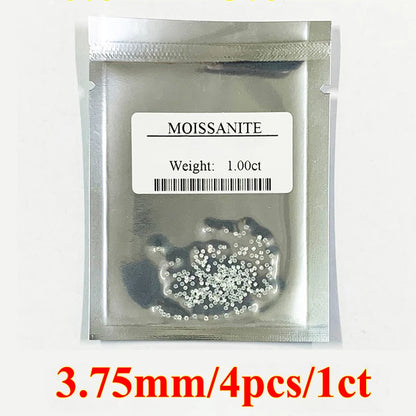 1CT Lab-Grown Moissanite Diamonds – D Color VVS1 Loose Gemstones, Full Size 0.7mm-20mm