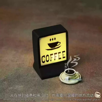 Coffee Shop Magnetic Fridge Stickers – Creative Convenience Store Light Signs, Luminous 711 Light Box Home Decor