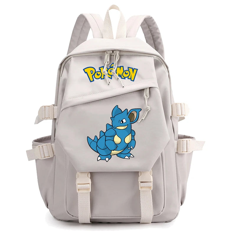 Pokemon Waterproof Women’s Backpack – Pikachu, Gengar, Snorlax Schoolbag for Girls & Students