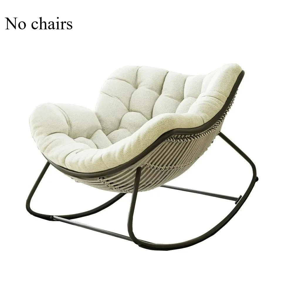 Lazy Rocking Chair Cushion - Soft Single Seat Sofa Pad for Indoor Outdoor Balcony & Hanging Basket Comfort
