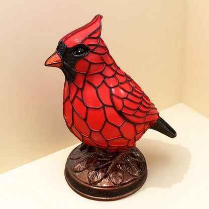 Cardinal Desk Lamp — Natural Animals & Birds Theme Table Lamp for Christmas Home & Office Decor