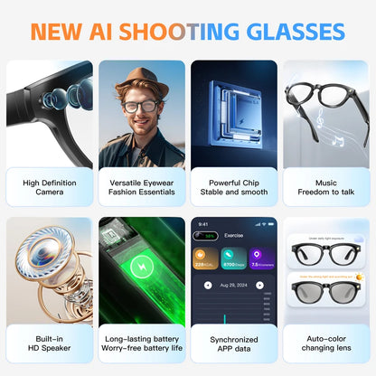 Xiaomi AI Smart Glasses – 200MP Bluetooth Camera Glasses with Music, Calls, Object Recognition & AI Translation