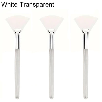 Facial Mask Applicator Brushes - Soft Fan-Shaped Flat Head Cosmetic Brushes for Skincare and Beauty Tools